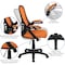 Flash Furniture Office Chair, Mesh, Orange HL-0016-1-BK-OR-GG - alternate 7